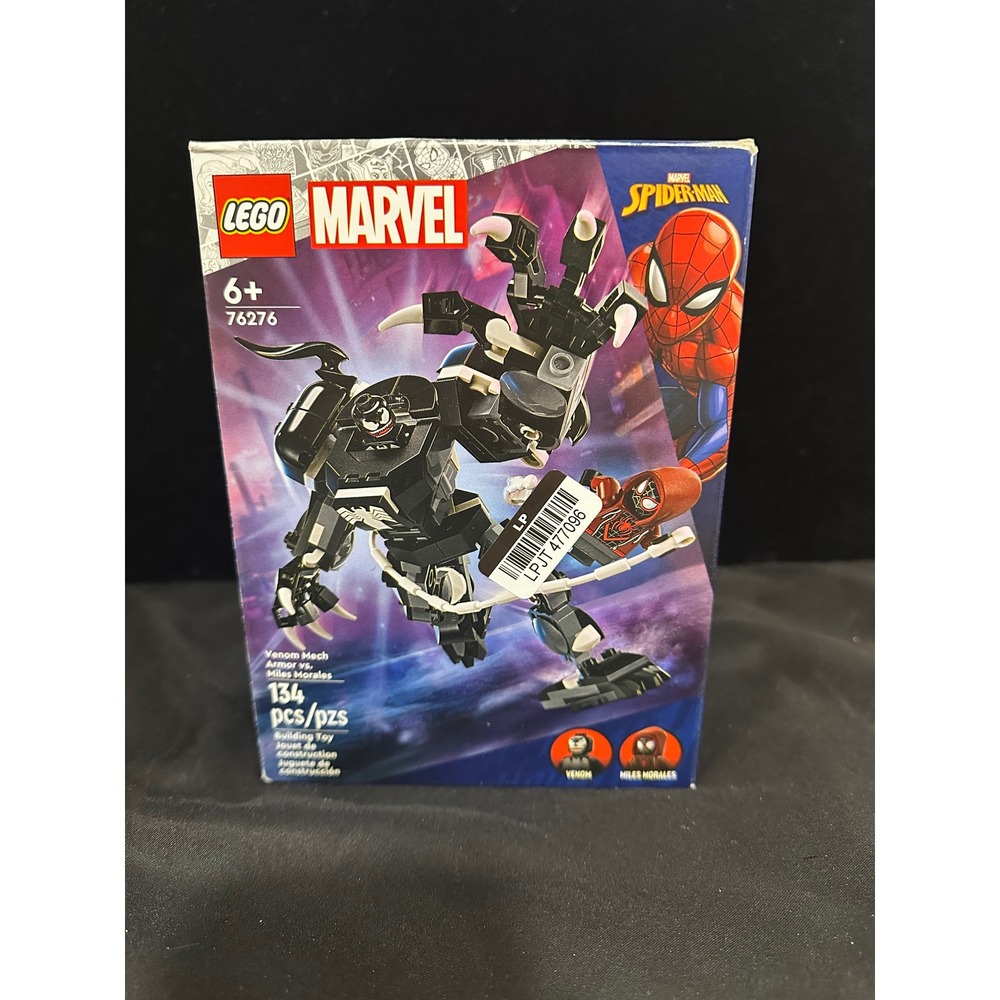 LEGO Marvel Venom Mech Armor vs Miles Morales 76276 Building Toy Set 134 Pcs NEW
